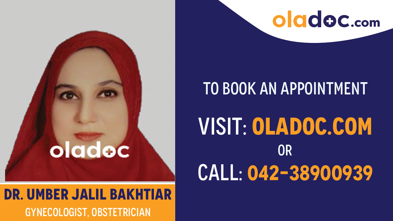 Book appointment with  Dr. Umber Jalil Bakhtiar-best Gynecologist Rawalpindi